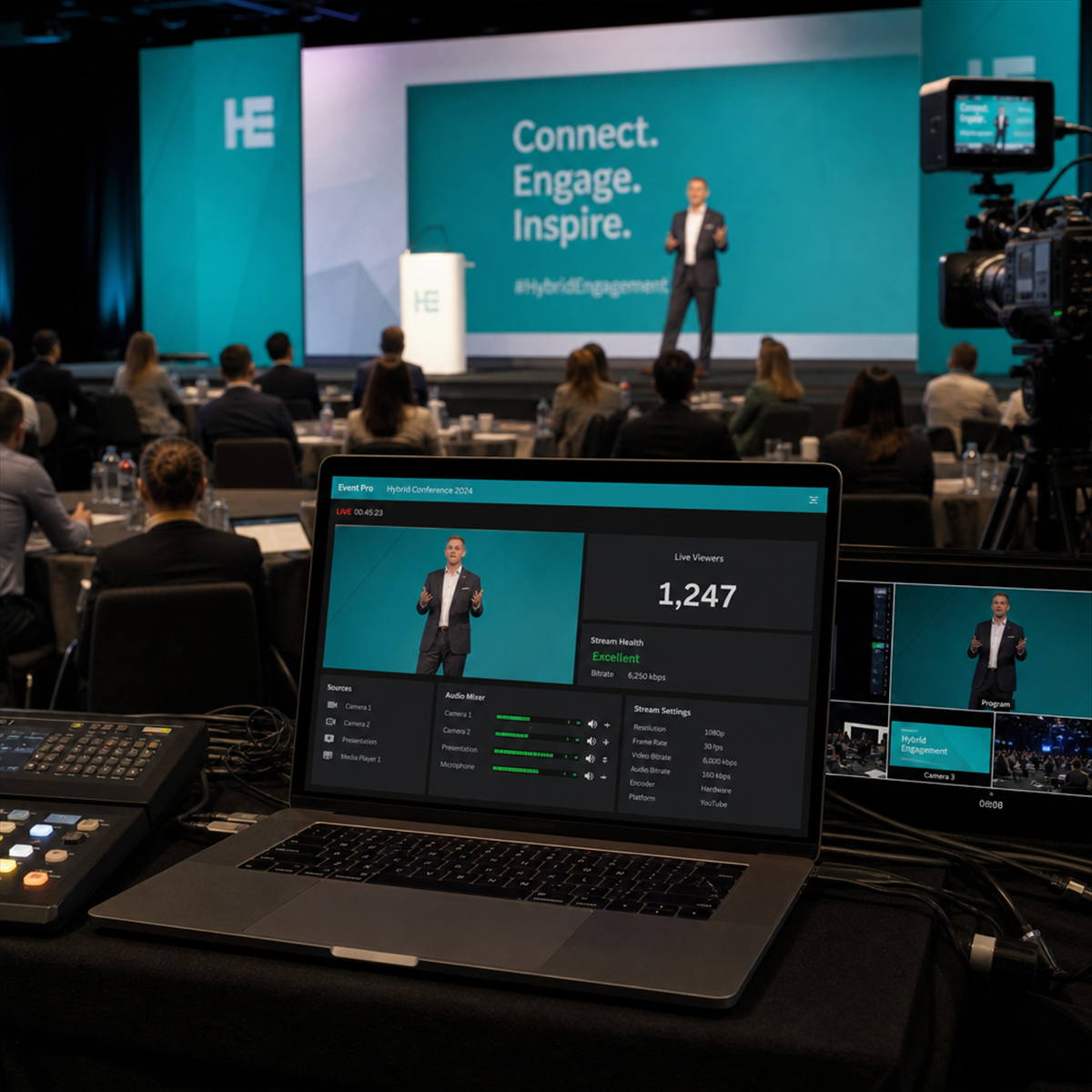 Hybrid-Event mit Live-Übertragung