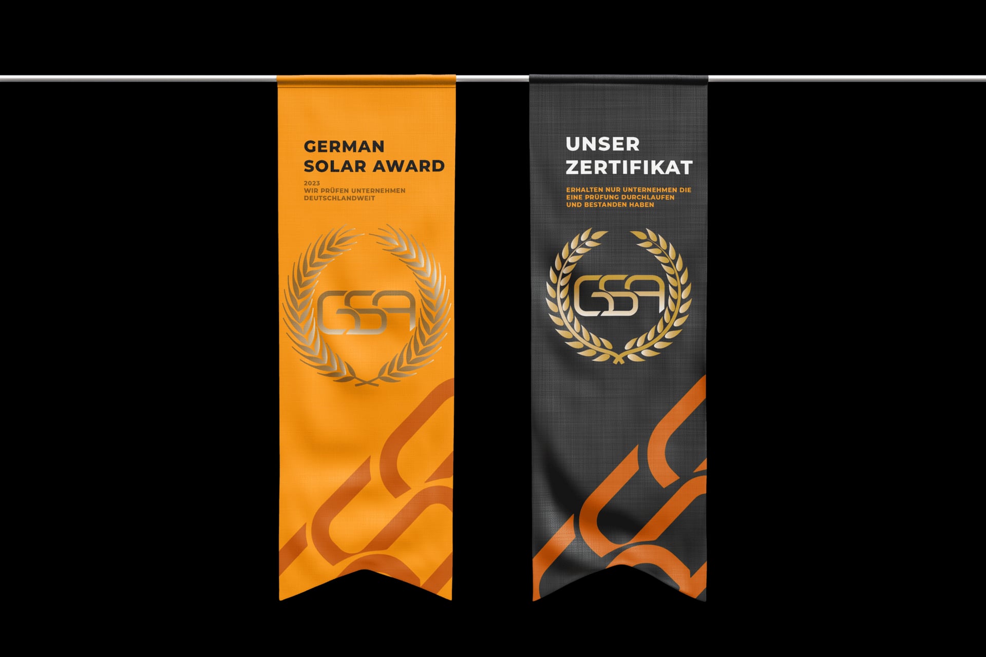 202 Vertical Flag Mockup