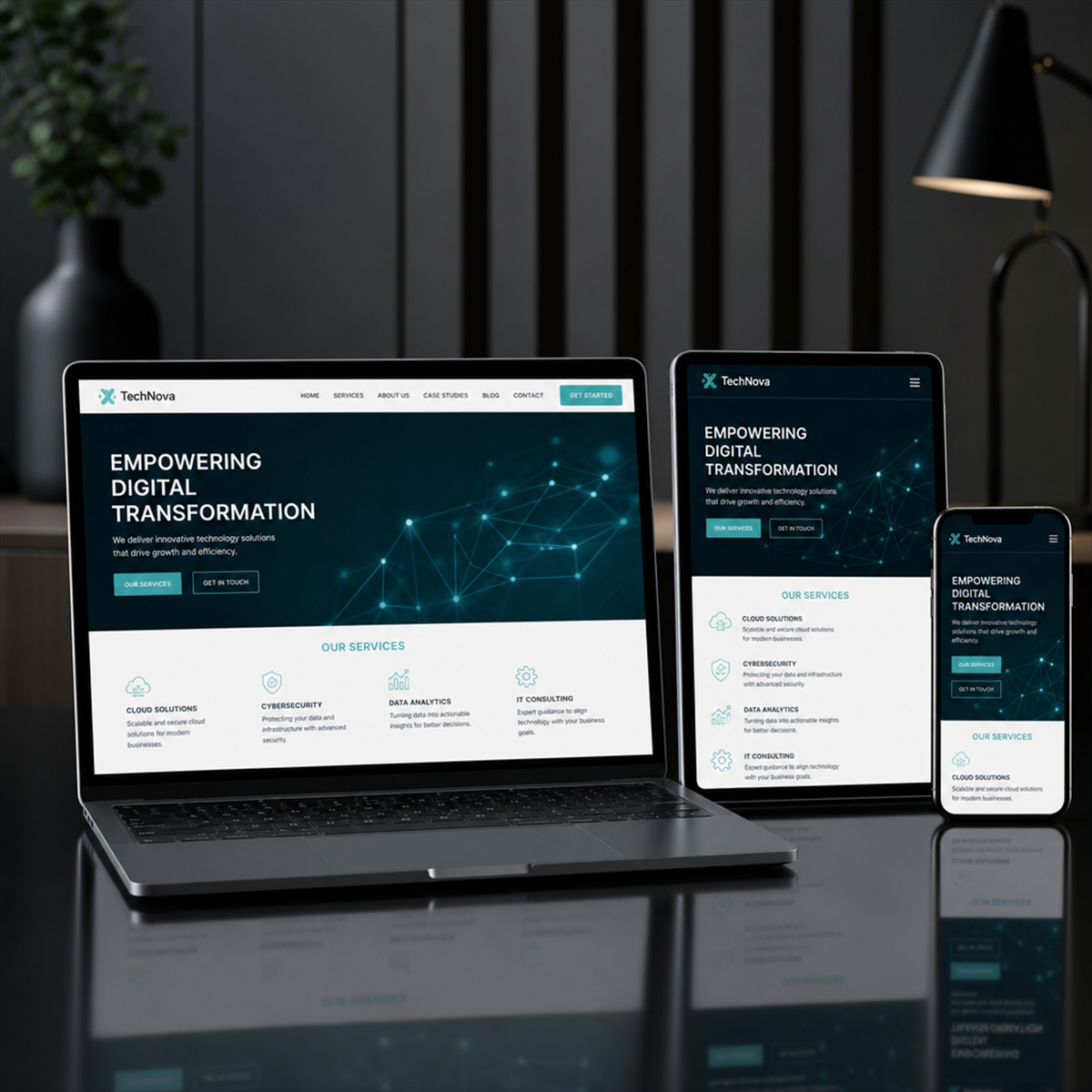 Responsive Website auf allen Geräten