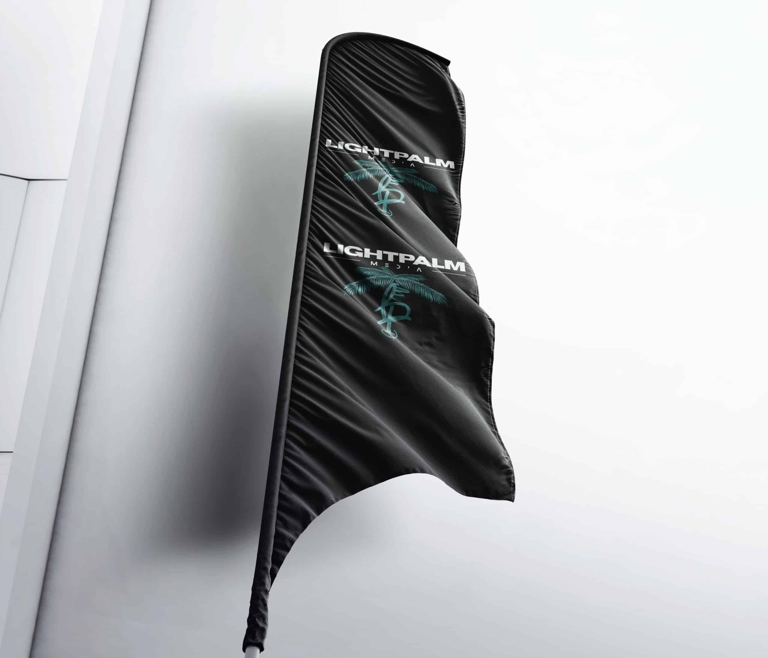 LightPalmMedia Beachflag Mockup